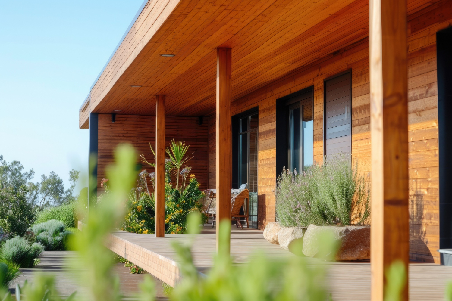 Luxurious elegant timber home decking by Superior Decking Sydney. 
